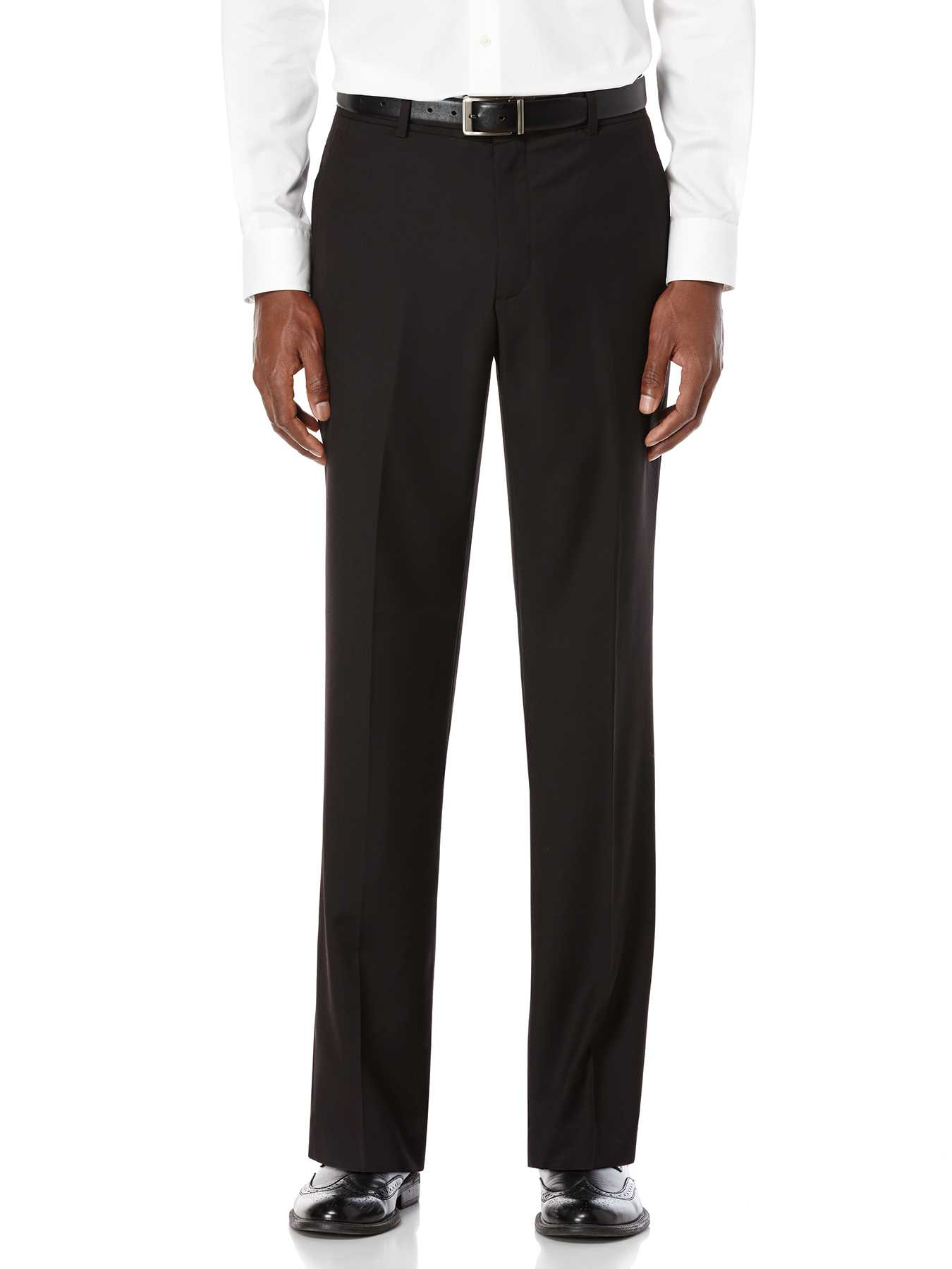 Perry Ellis Regular Fit Sharkskin Solid Suit Pant