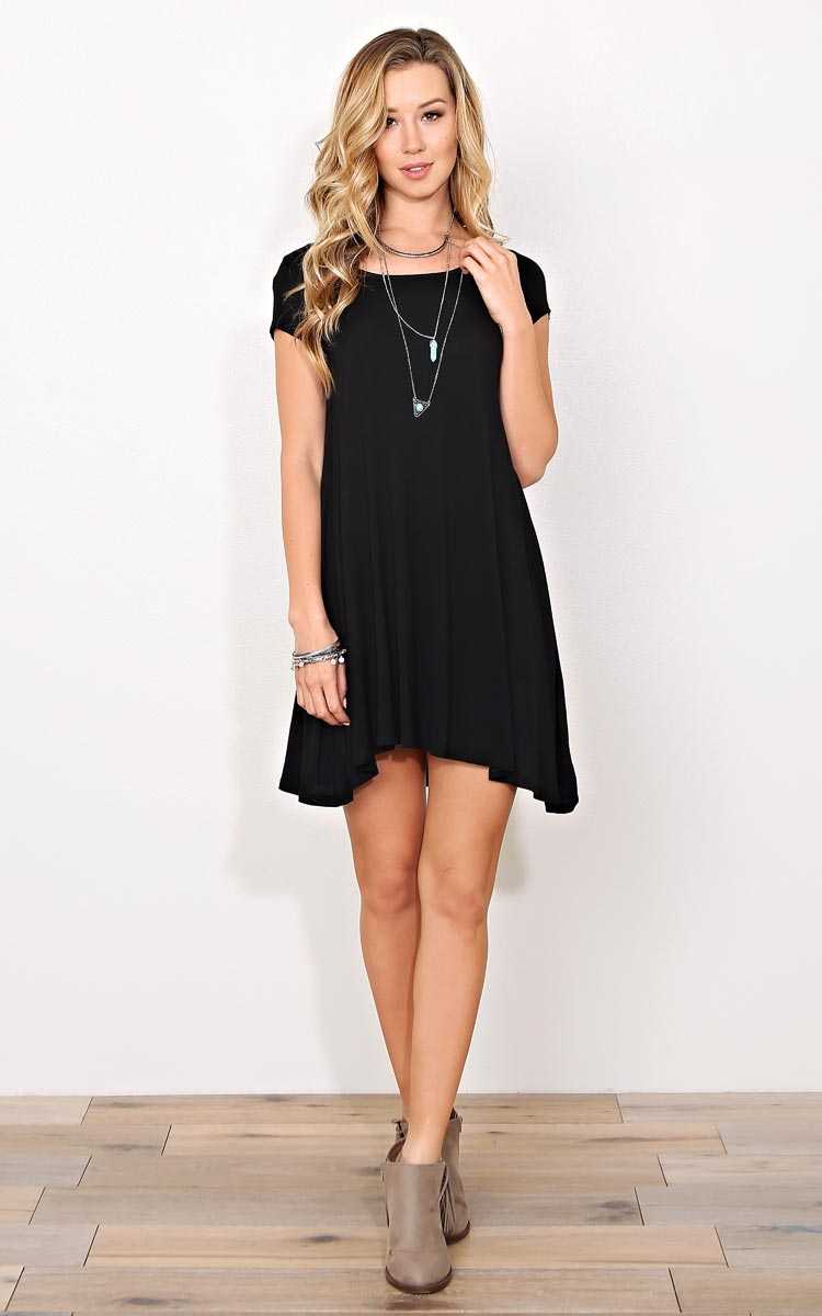 Black Back To You Knit Dress - - Black in Size by Styles For Less