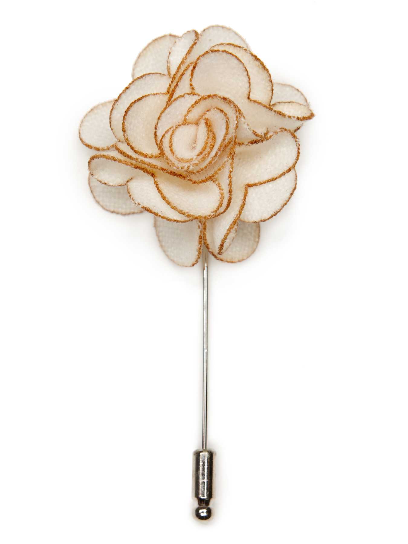 Perry Ellis White Flower Lapel