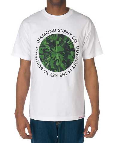 DIAMOND SUPPLY COMPANY MENS White Clothing / Tees and Polos XL