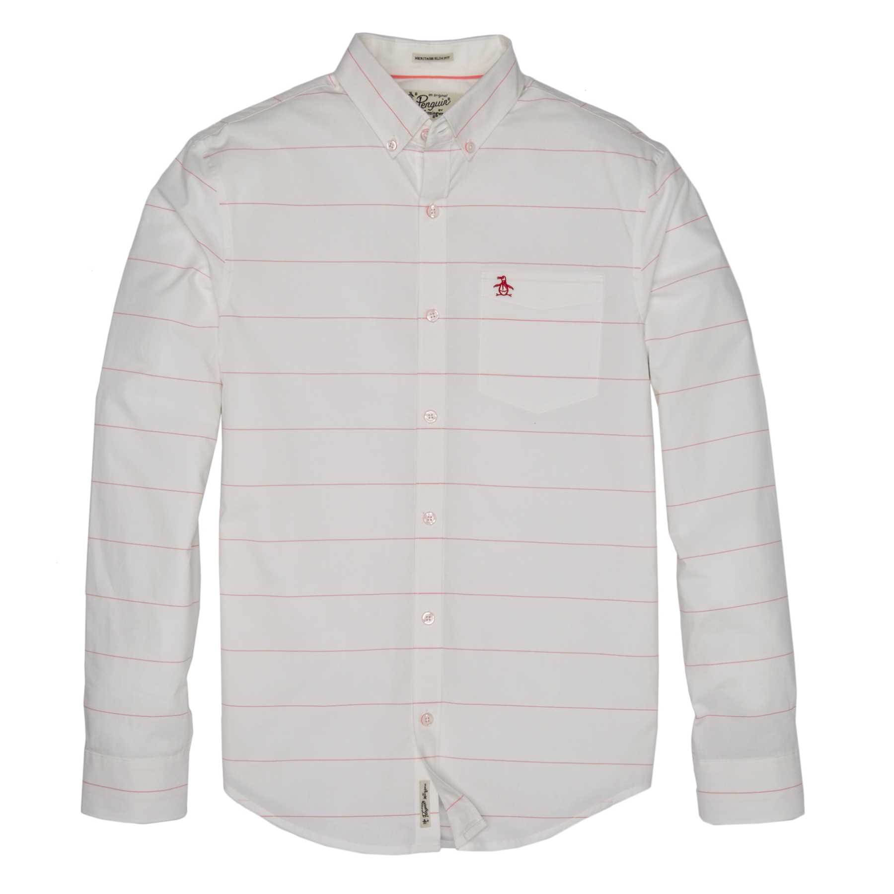 Original Penguin NEON MINI STRIPE SHIRT