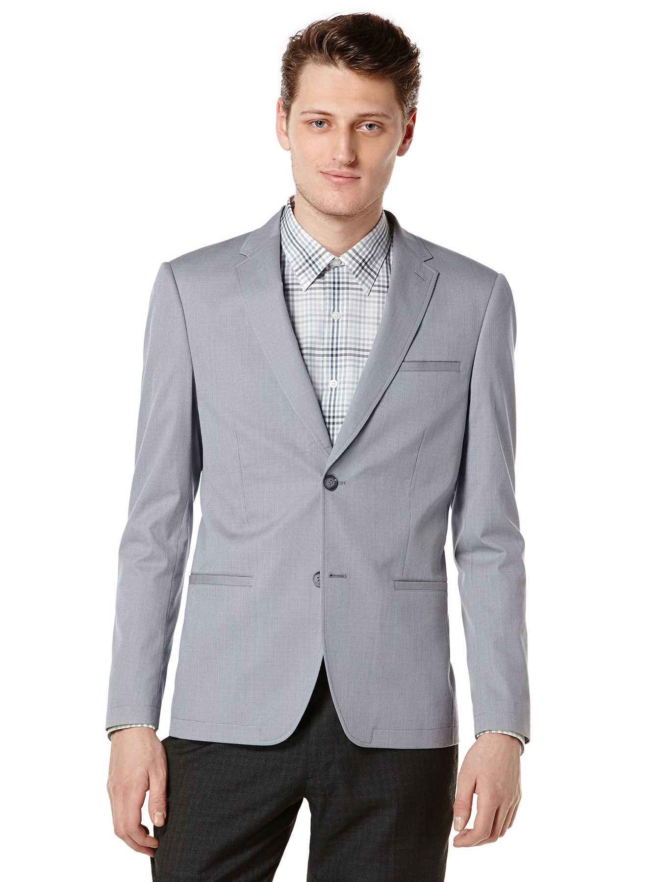 Perry Ellis Subtle Windowpane Suit Jacket
