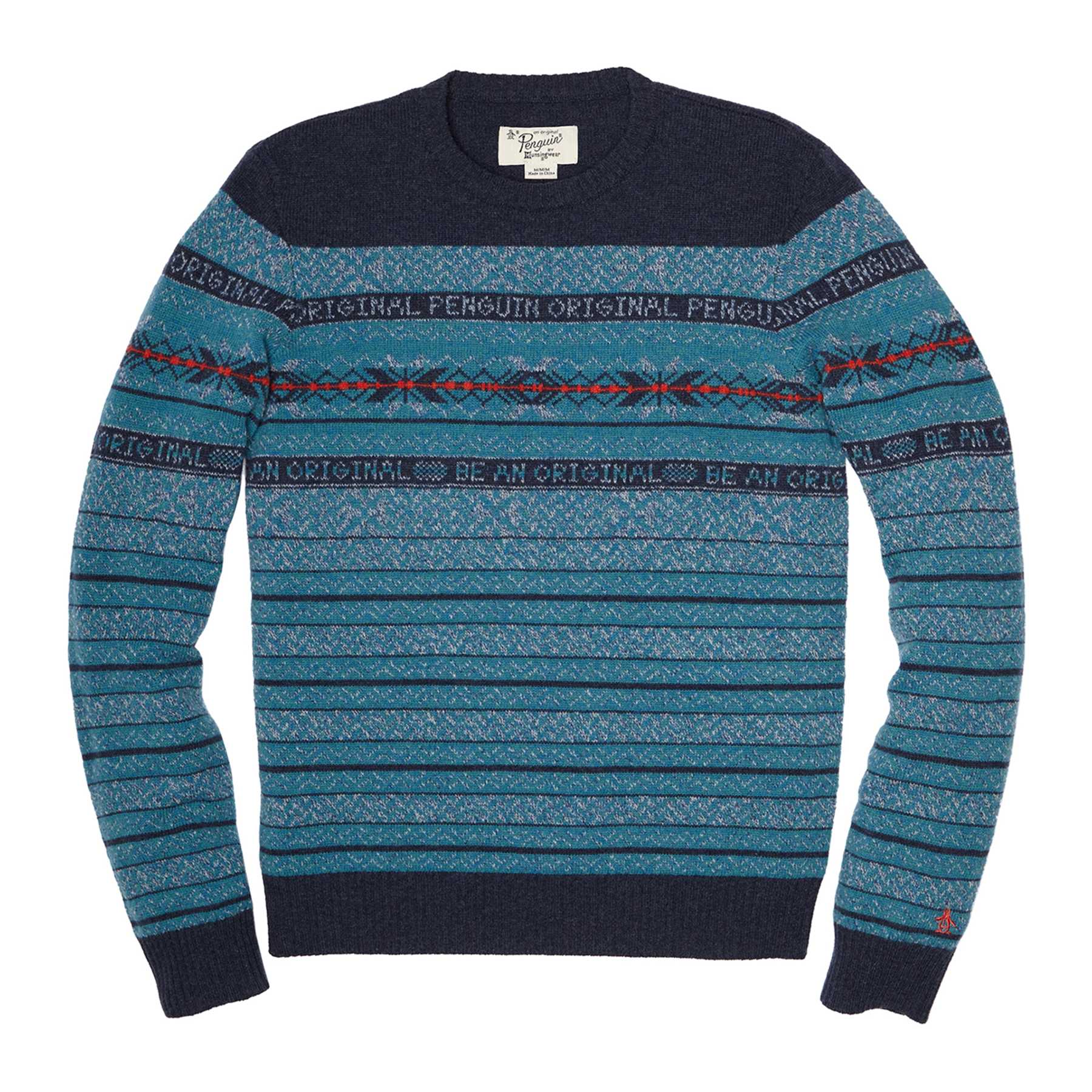 Original Penguin FAIR ISLE LAMBSWOOL SWEATER