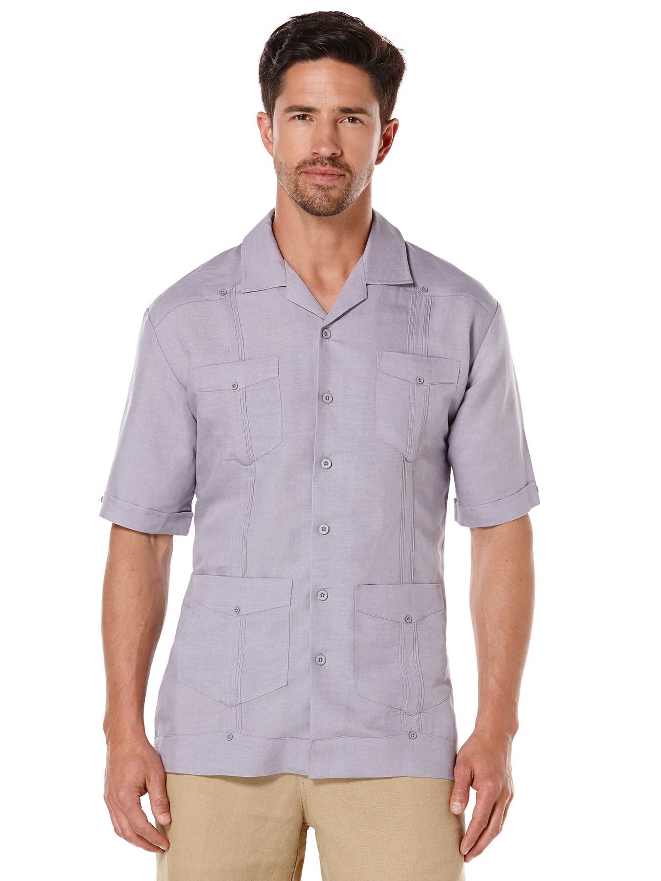 Cubavera Rayon Blend Short Sleeve Guayabera Shirt
