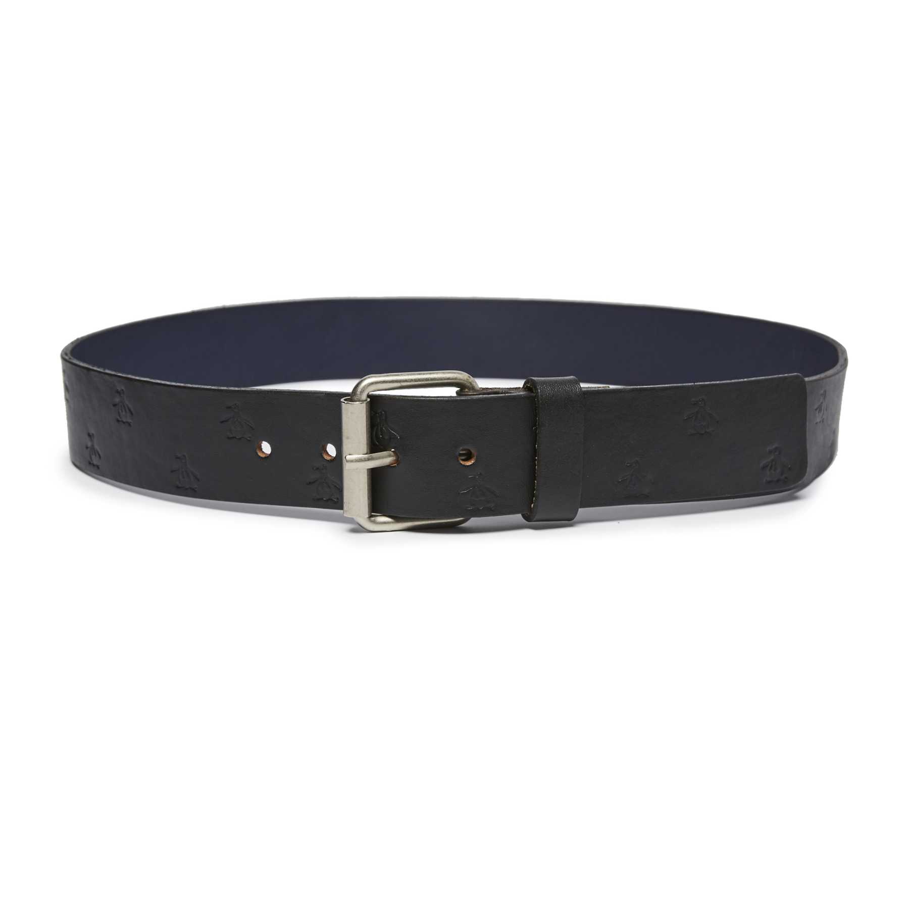 Original Penguin ALL OVER EMBOSSED LEATHER BELT