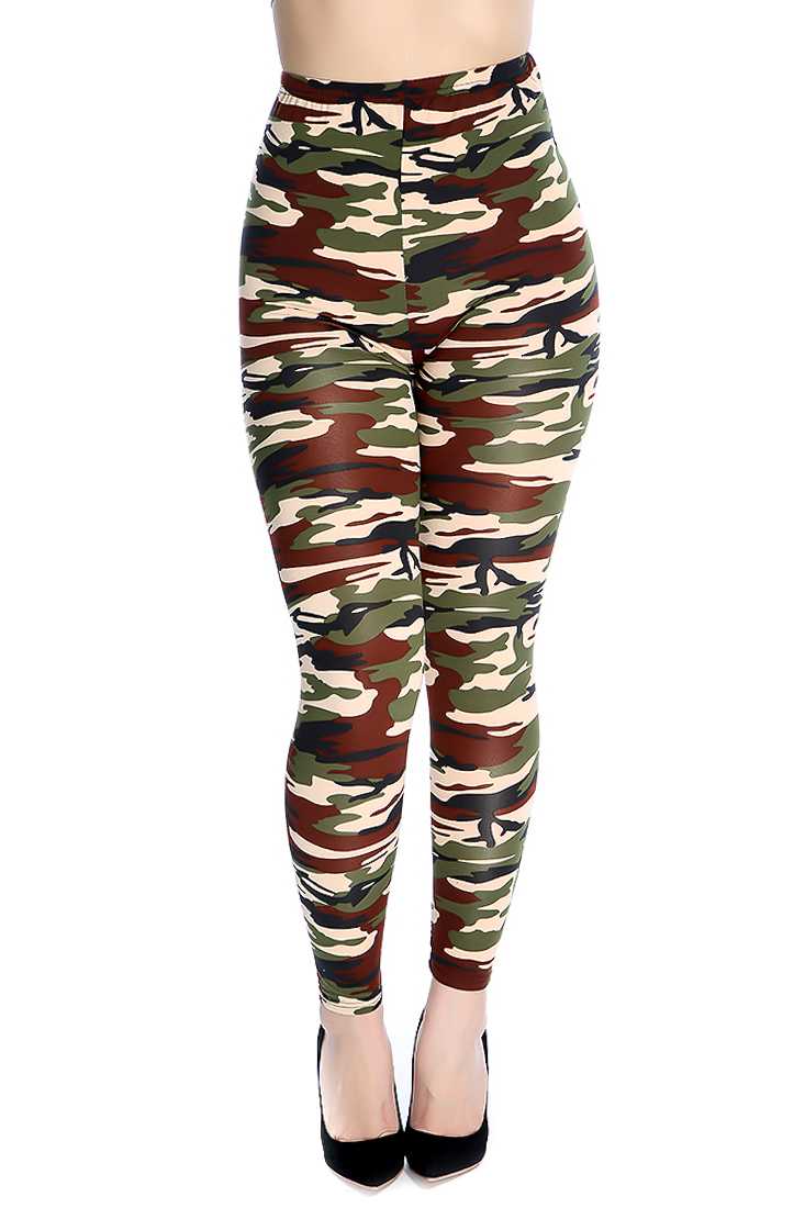 Stylish Camouflage Fitted Leggings