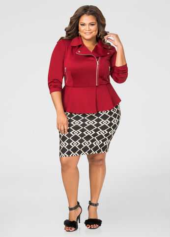 Geo Pencil Skirt