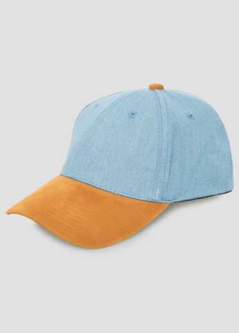Micro Suede Brim Denim Cap
