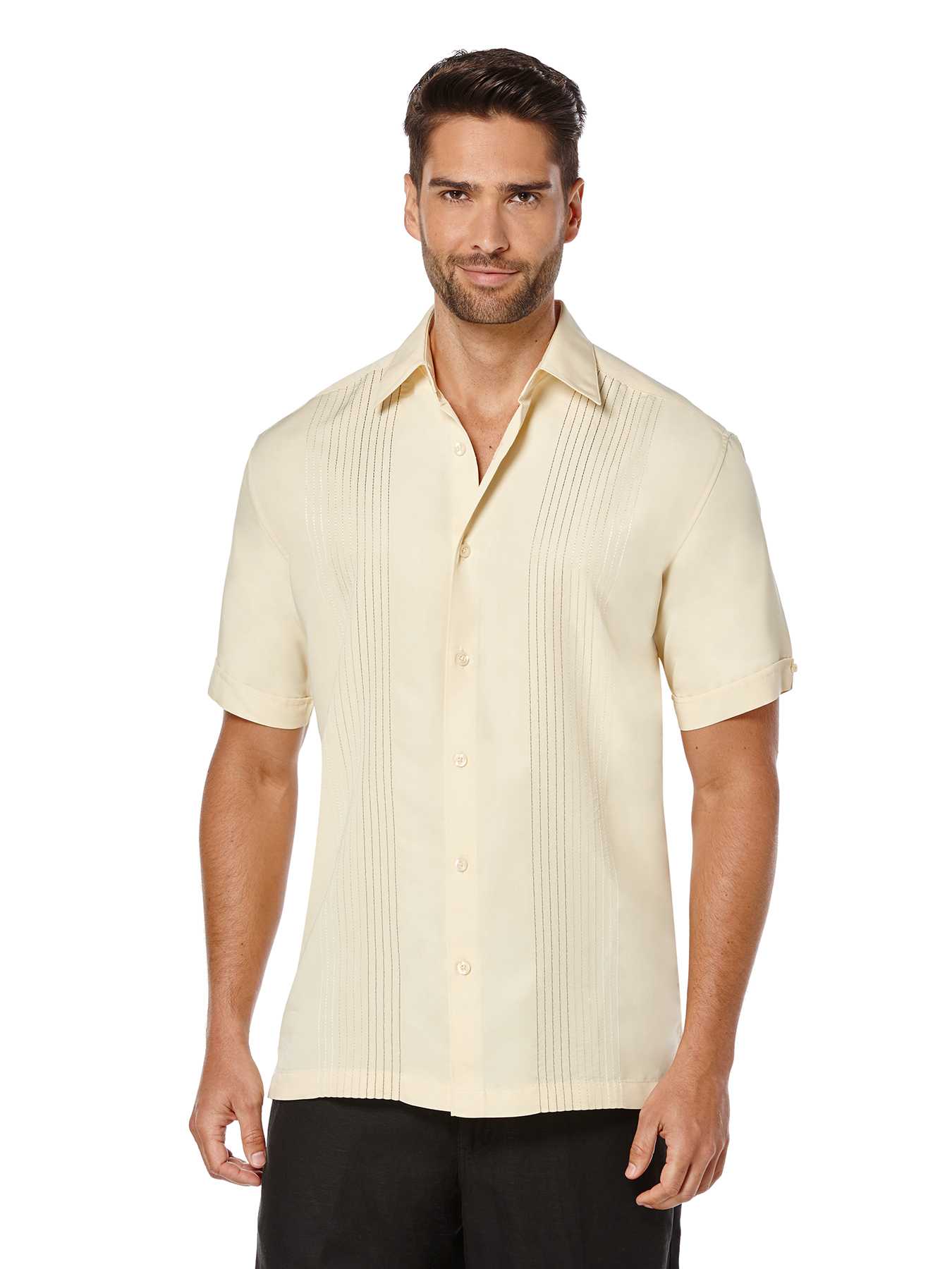 Cubavera Short Sleeve Ombre Embroidered Shirt
