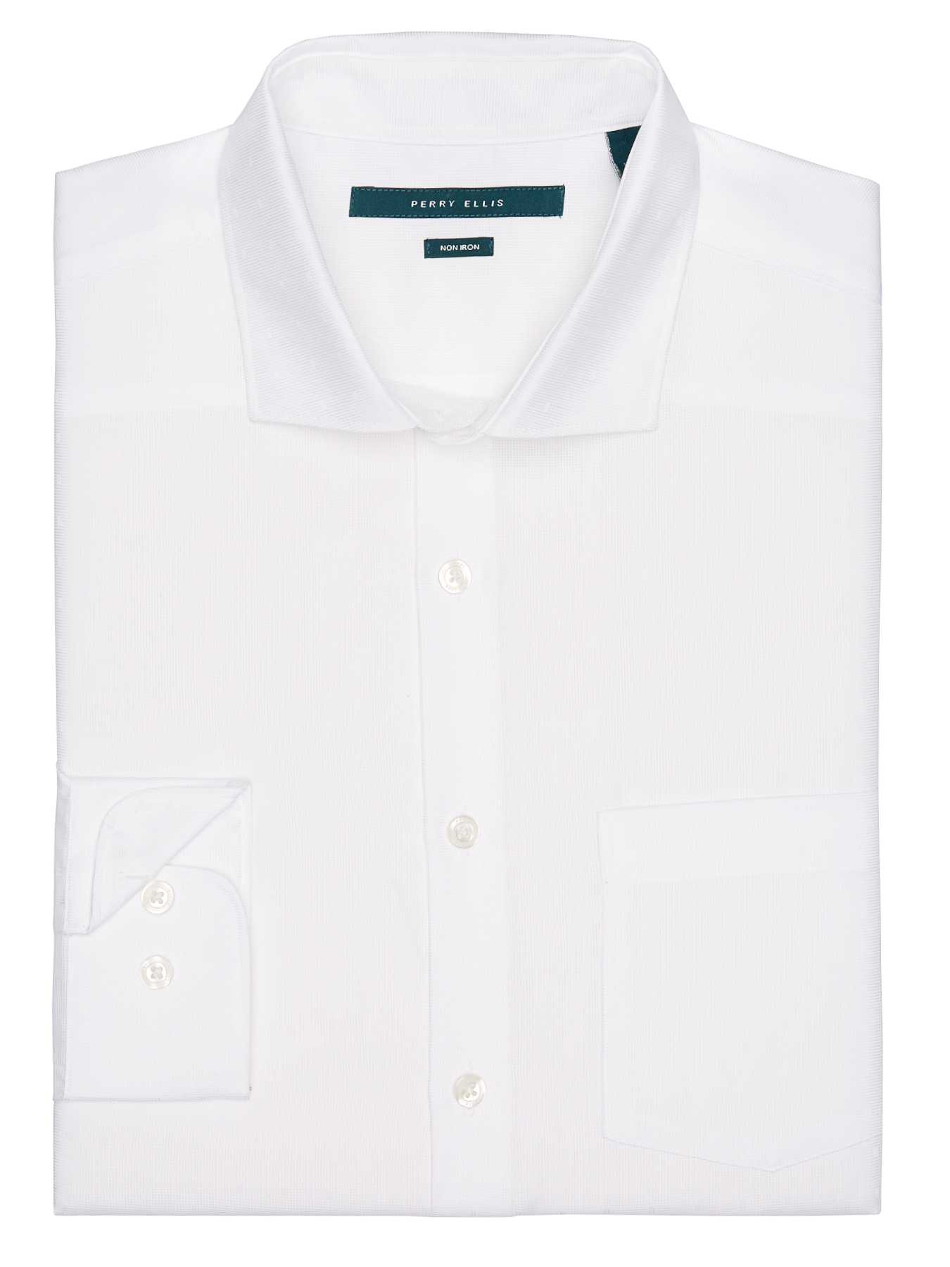 Perry Ellis Non-Iron Textured Dobby Dot Shirt