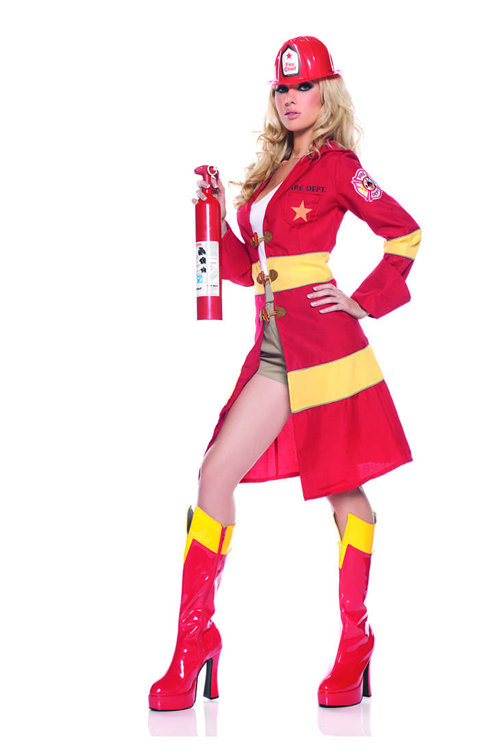 3 PC Fire Starter Sexy Fire Fighter Costume