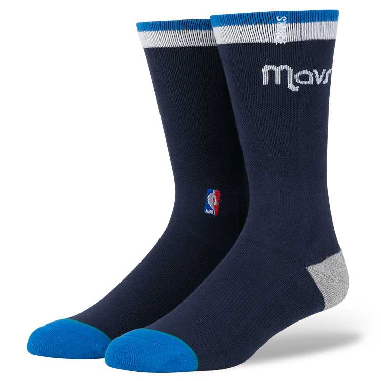 Stance Mavs Casual Logo NVY L NBA Casual Socks