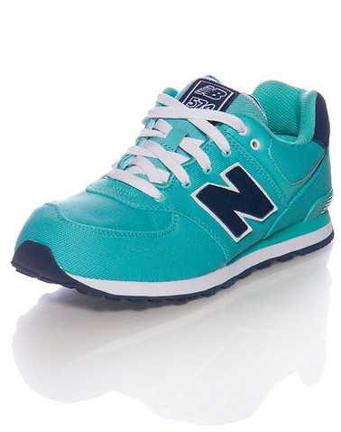 NEW BALANCE GIRLS Medium Green Footwear / Running 4.5