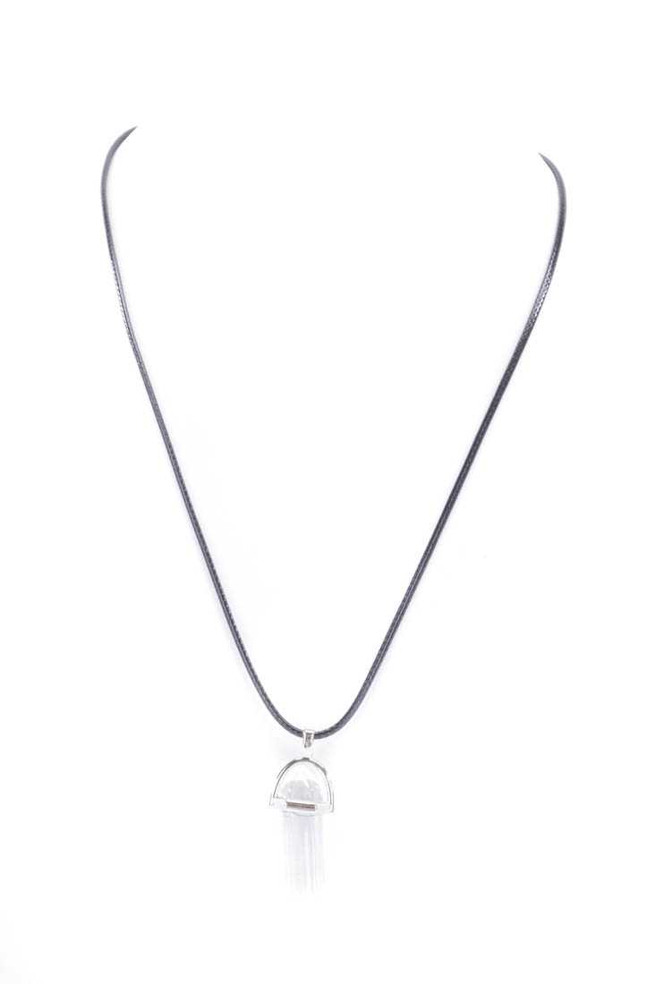 Clear Center Stone Necklace