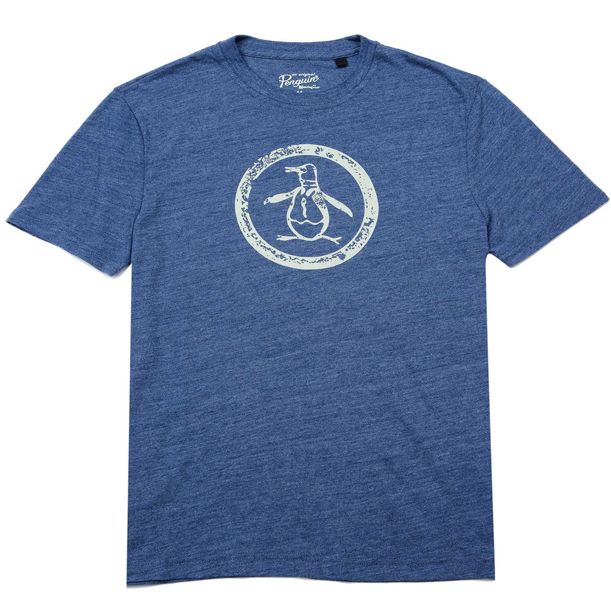 Original Penguin TRIBLEND DISTRESSED CIRCLE LOGO TEE