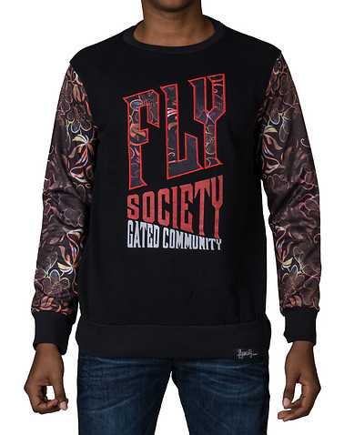 FLY SOCIETYENS Black Clothing / Sweatshirts