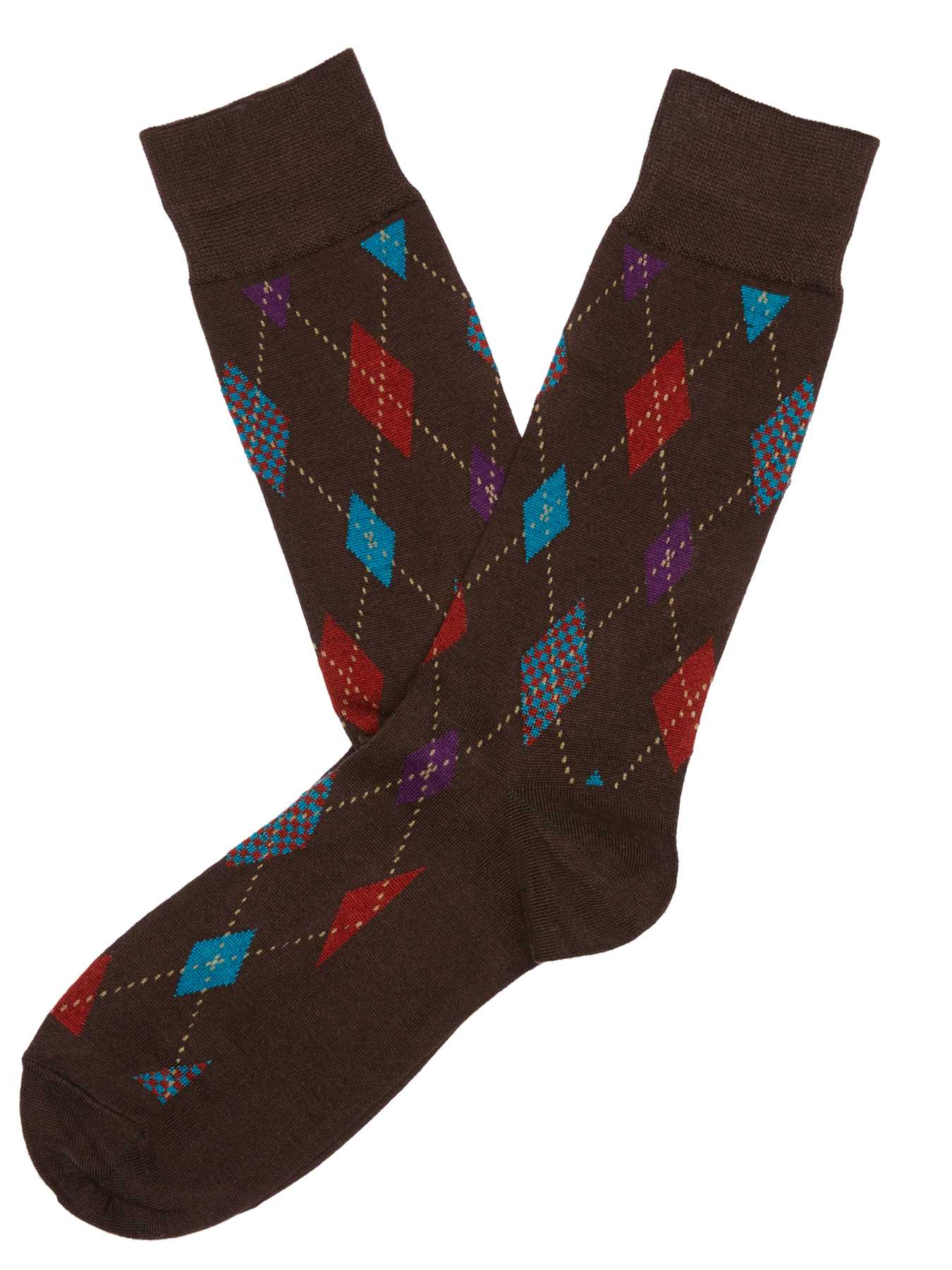 Perry Ellis Earth Diamond Sock