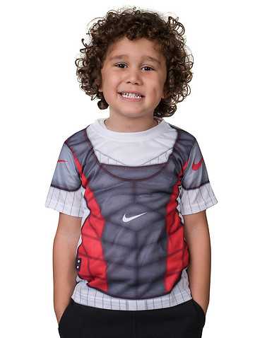 NIKE BOYS White Clothing / Short Sleeve T-Shirts XL / 7