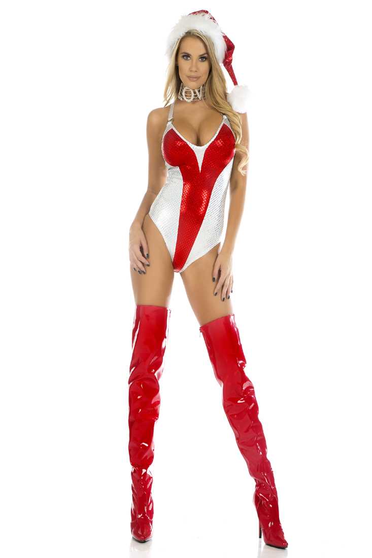 Sexy Vixen Two Tone Holiday Costume