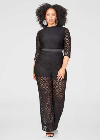 Crochet Lace Boyshort Jumpsuit