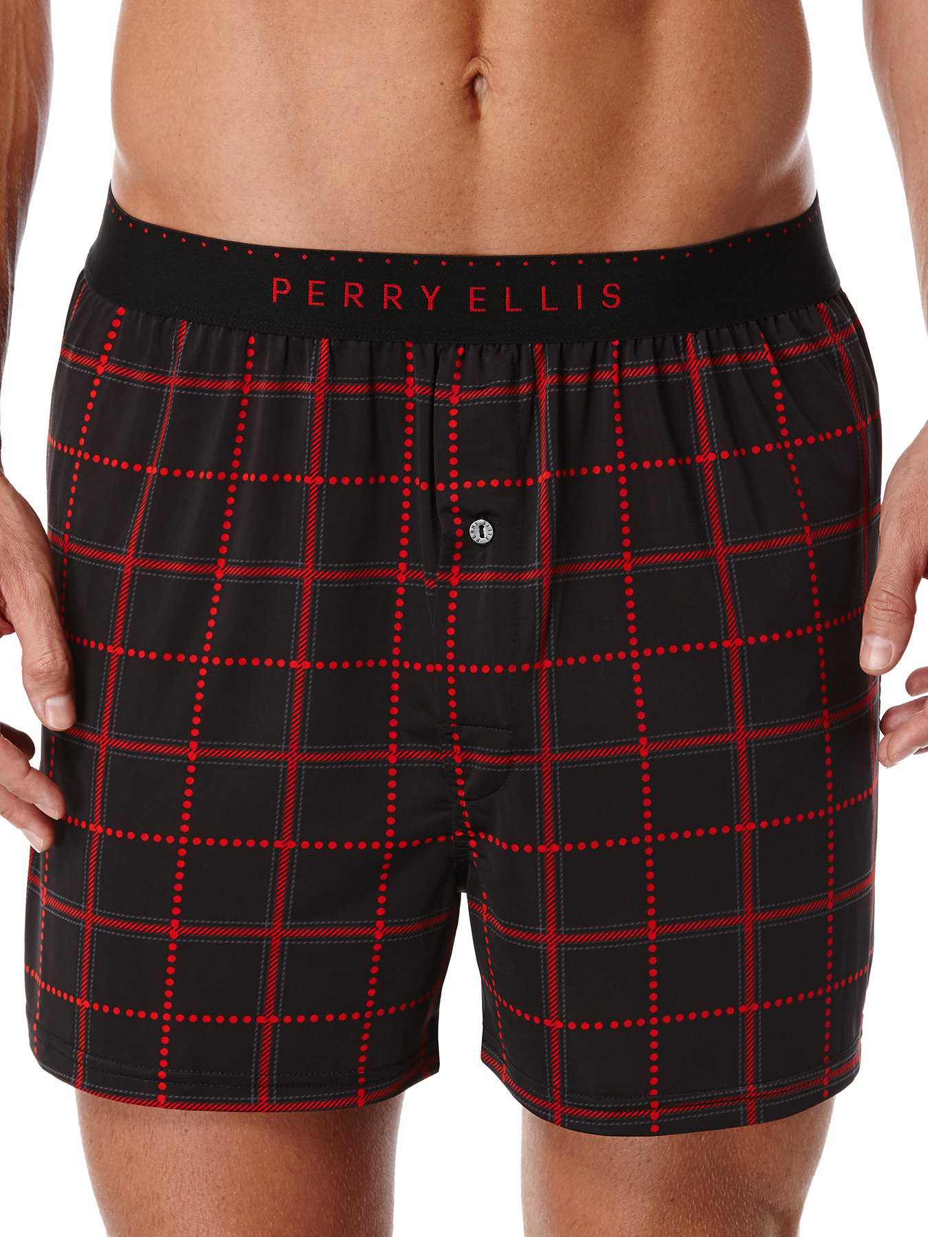 Perry Ellis Dotted Square Luxe Boxer Short