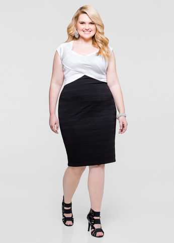 Colorblock Bandage Dress
