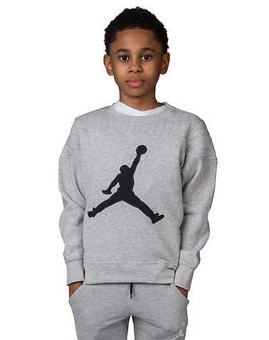 JORDAN BOYS Grey Clothing / Crew Neck Sweatshirts M