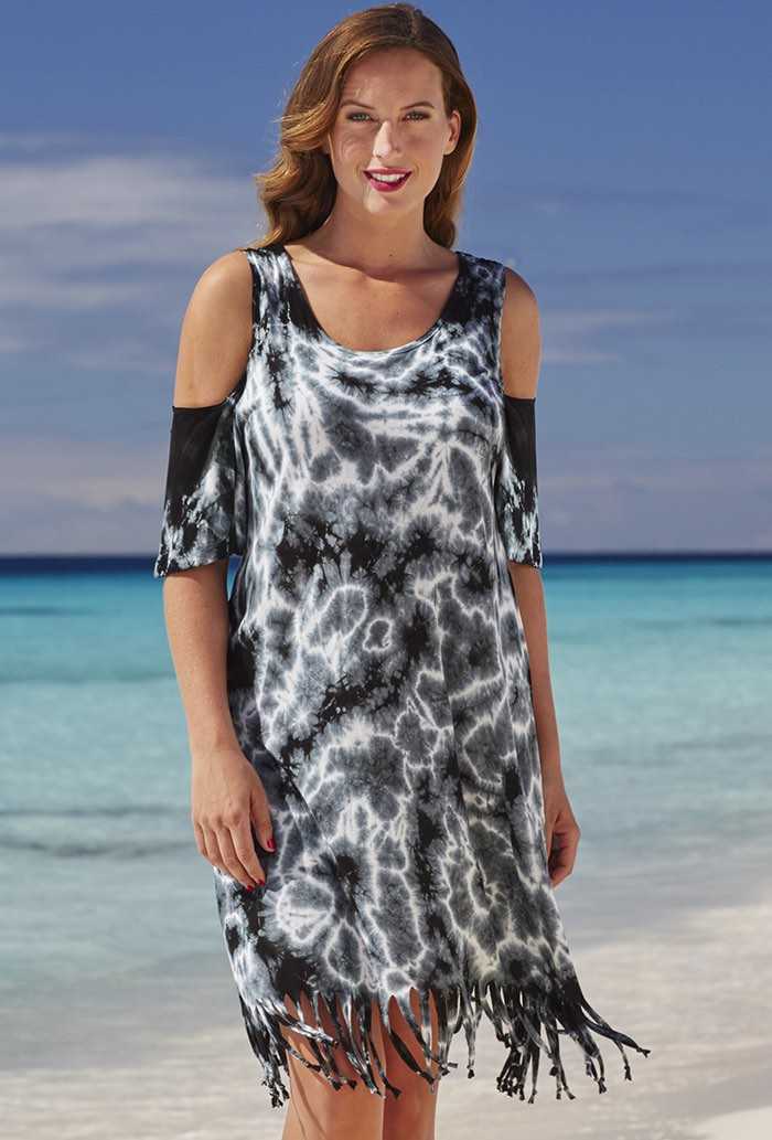 Lightning Slit Shoulder Dress