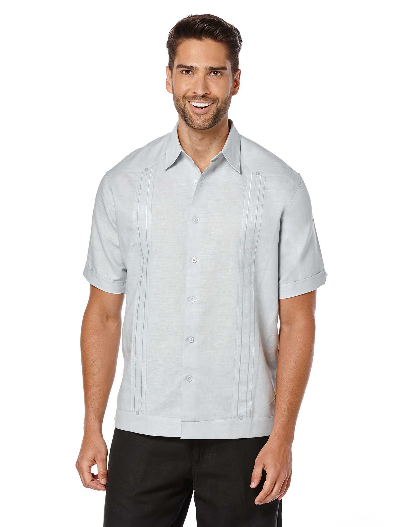 Cubavera Linen Short Sleeve Fashion Shirt