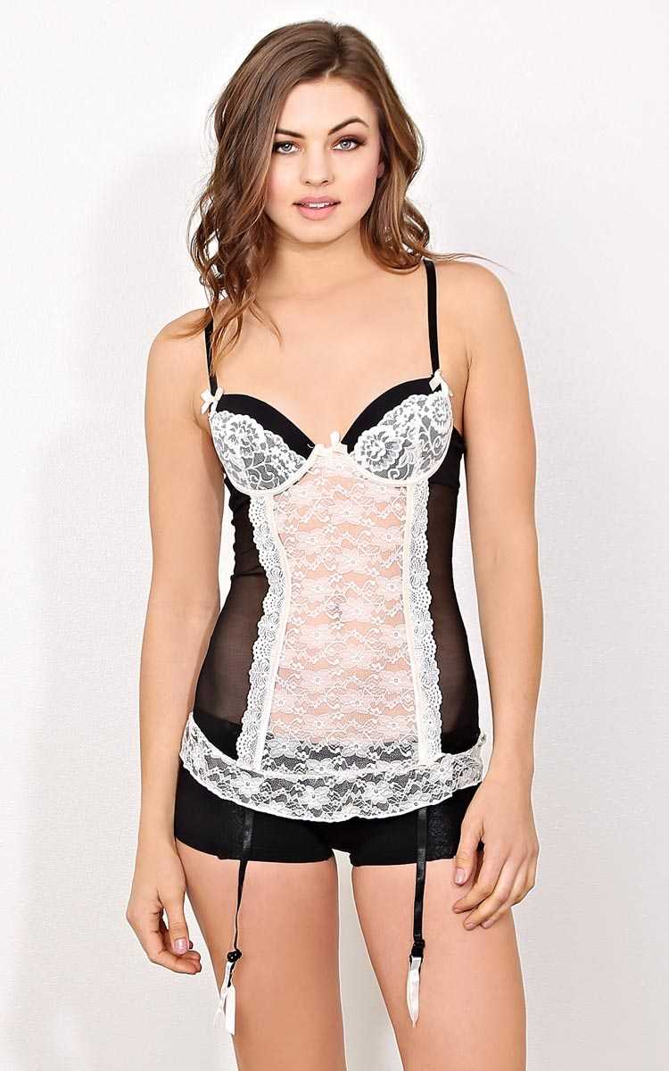 Lover Girl Lingerie Set - SML - Black Combo in Size Small by Styles For Less