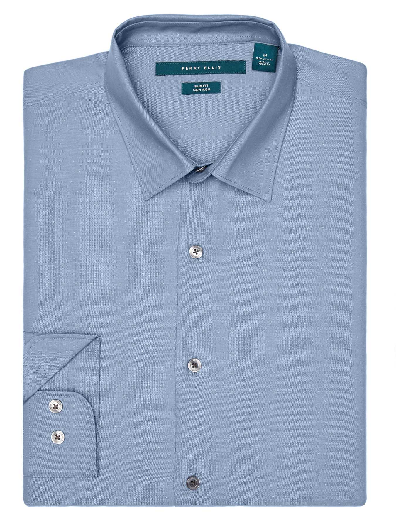 Perry Ellis Non-Iron Slim Fit Iridescent Dot Shirt