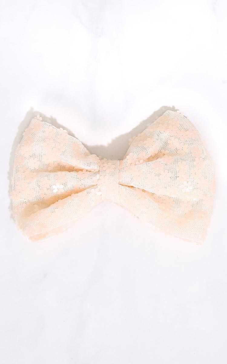 Spring Time Clip In Bow - N/S - Nude by Styles For Less