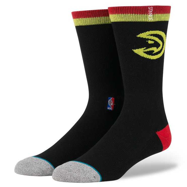 Stance Hawks Casual Logo BLK L NBA Casual Socks