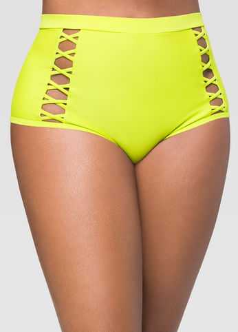 Criss Cross High Waist Bikini Bottom