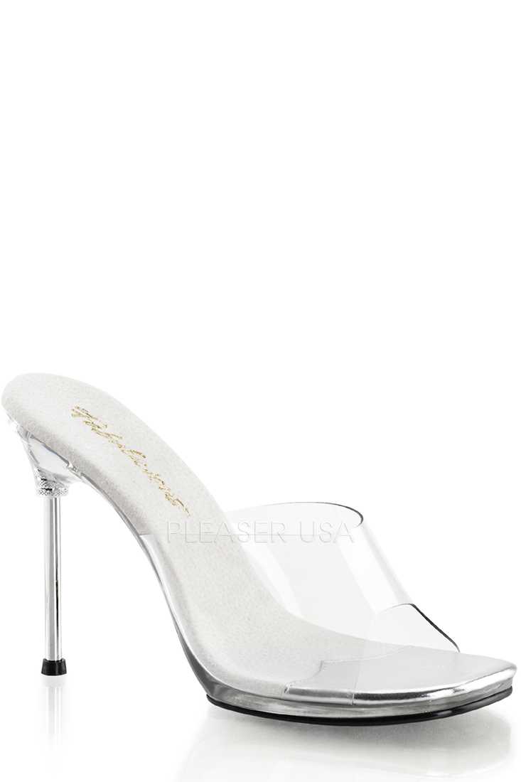Clear Stiletto Mini Platform High Heels