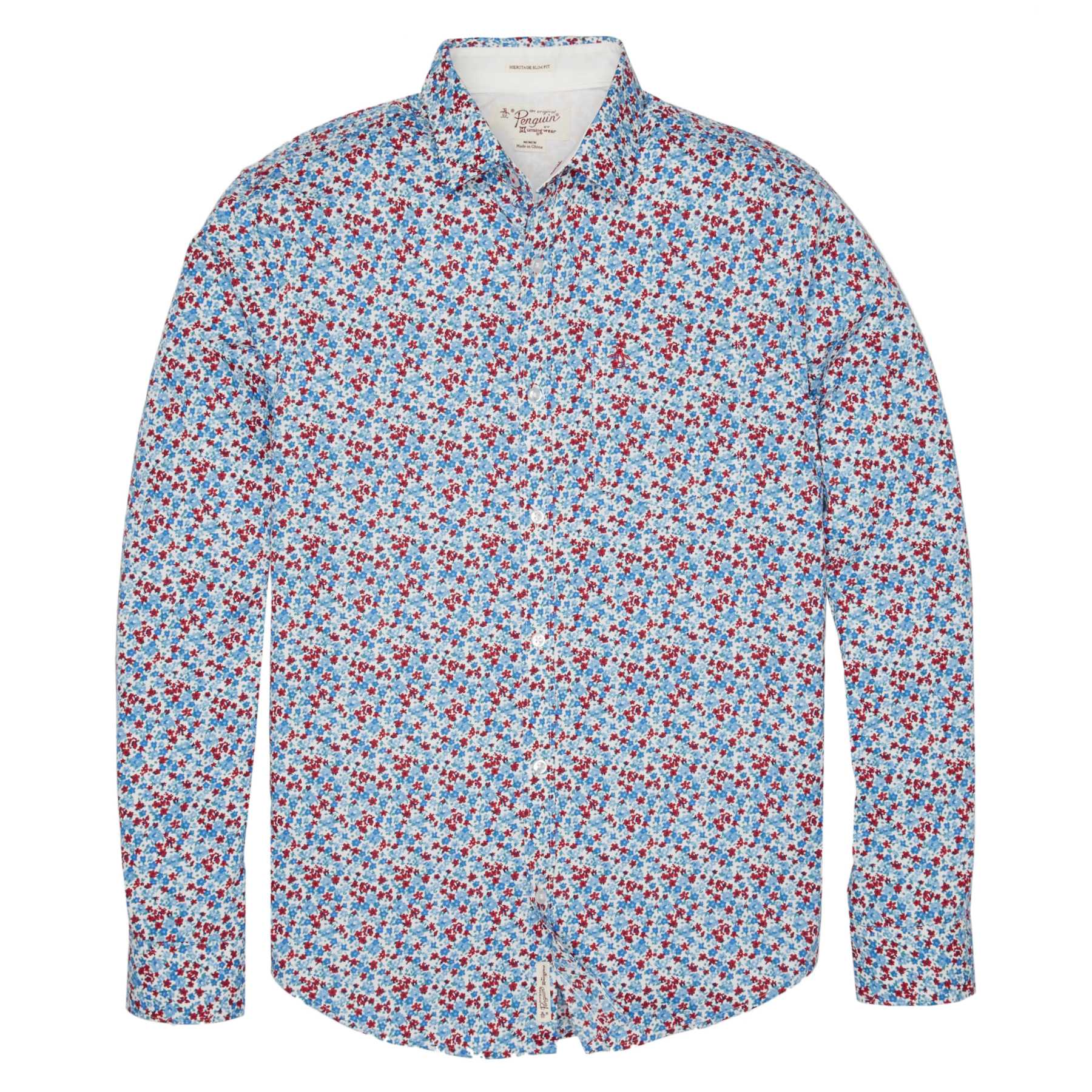 Original Penguin FLORAL PRINTED POPLIN SHIRT