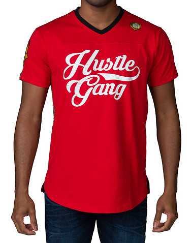 HUSTLE GANG MENS Red Clothing / Tops 5X