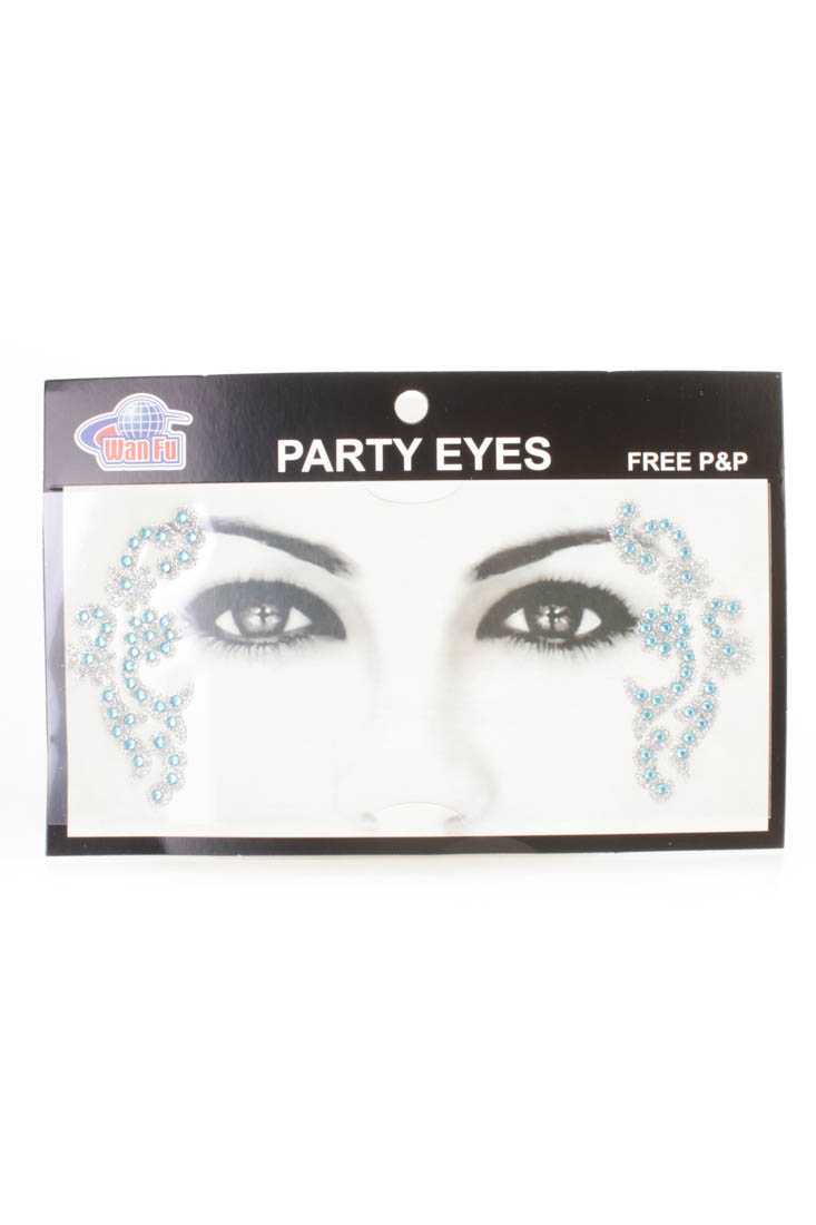 Silver Aqua Body Crystal Tattoos