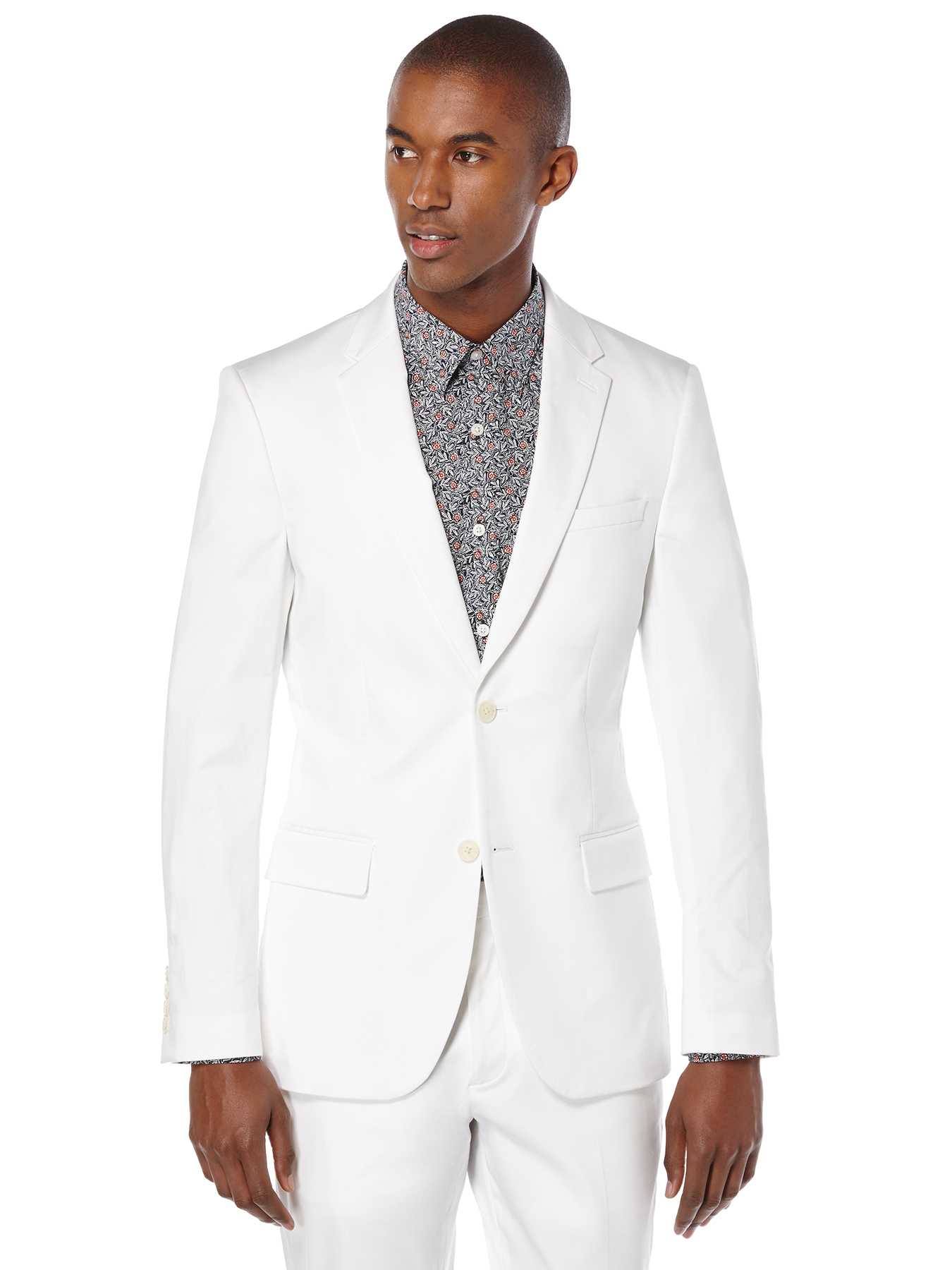 Perry Ellis Very Slim Satin Suit Jacket