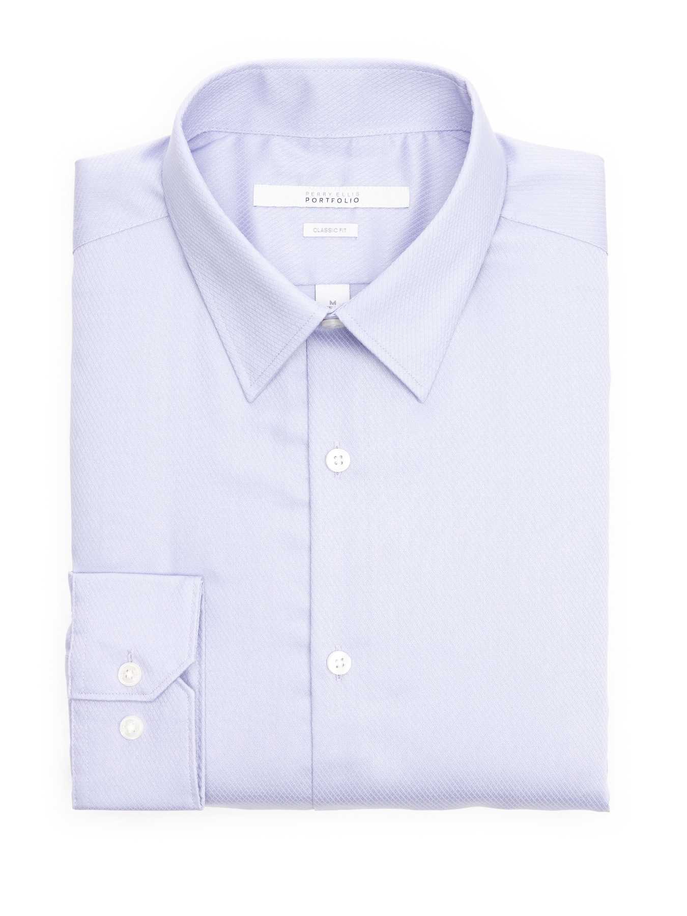 Perry Ellis Classic Fit Diamond Dobby Dress Shirt