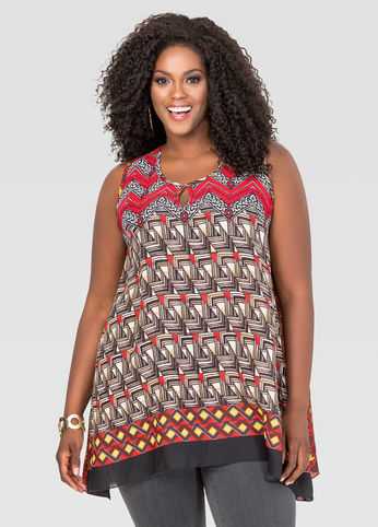 Boho Print Sharkbite Tank