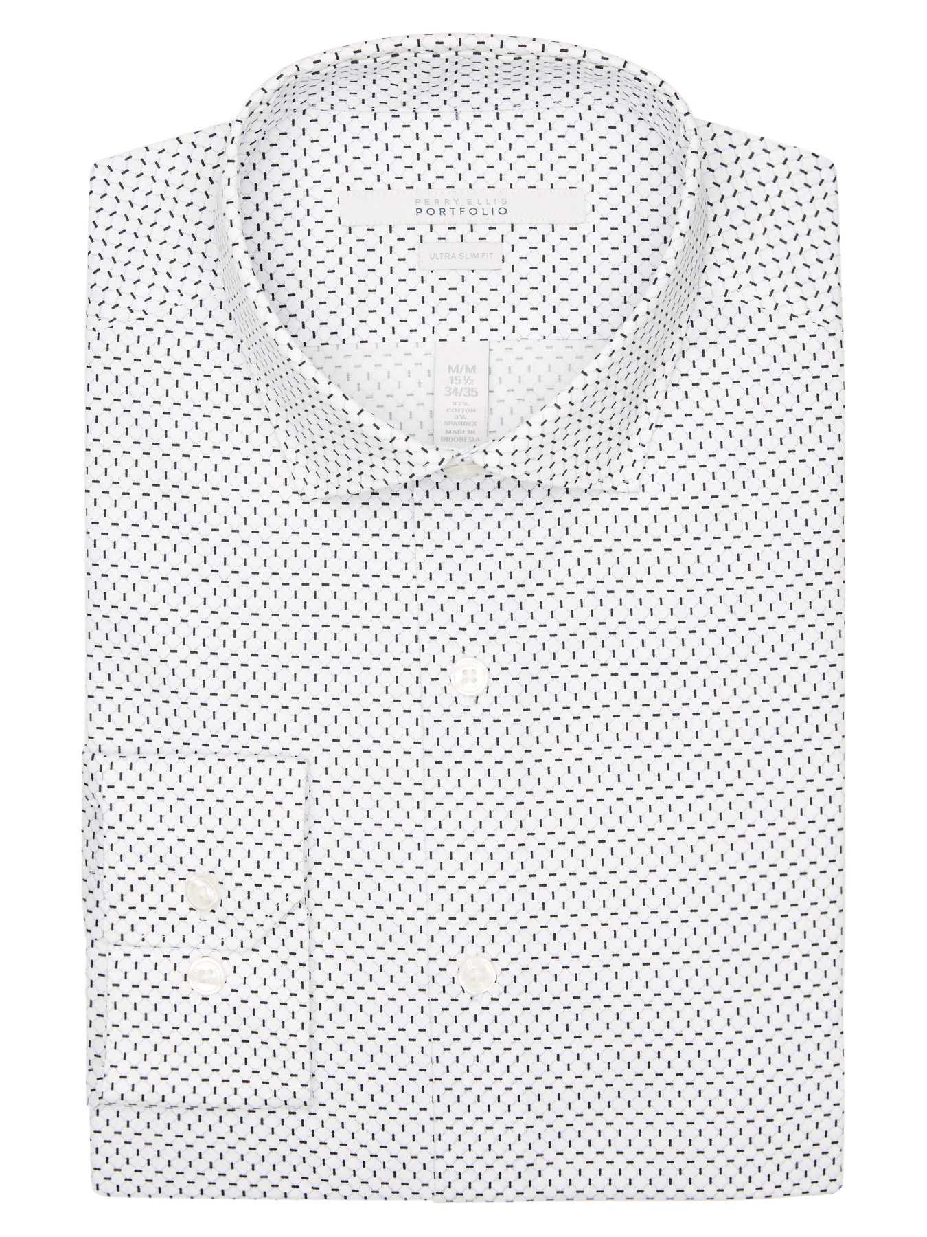 Perry Ellis Ultra Slim Circle Dash Dress Shirt