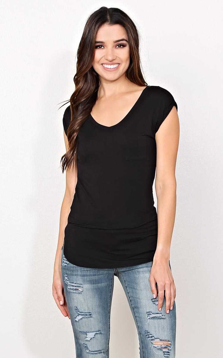Black Casual Friday Knit Top - - Black in Size by Styles For Less