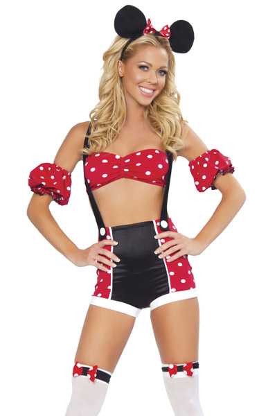 4 PC Pinup Mouse Costume