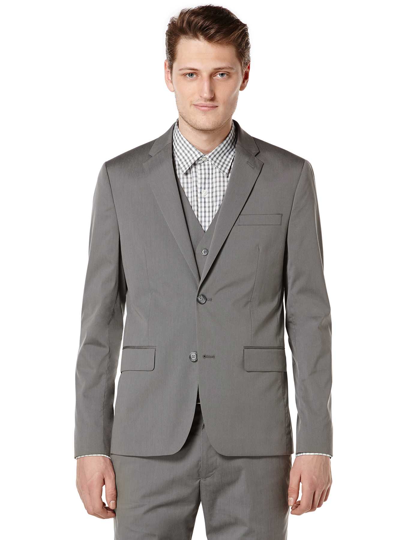 Perry Ellis Slim Fit Iridescent Suit Jacket