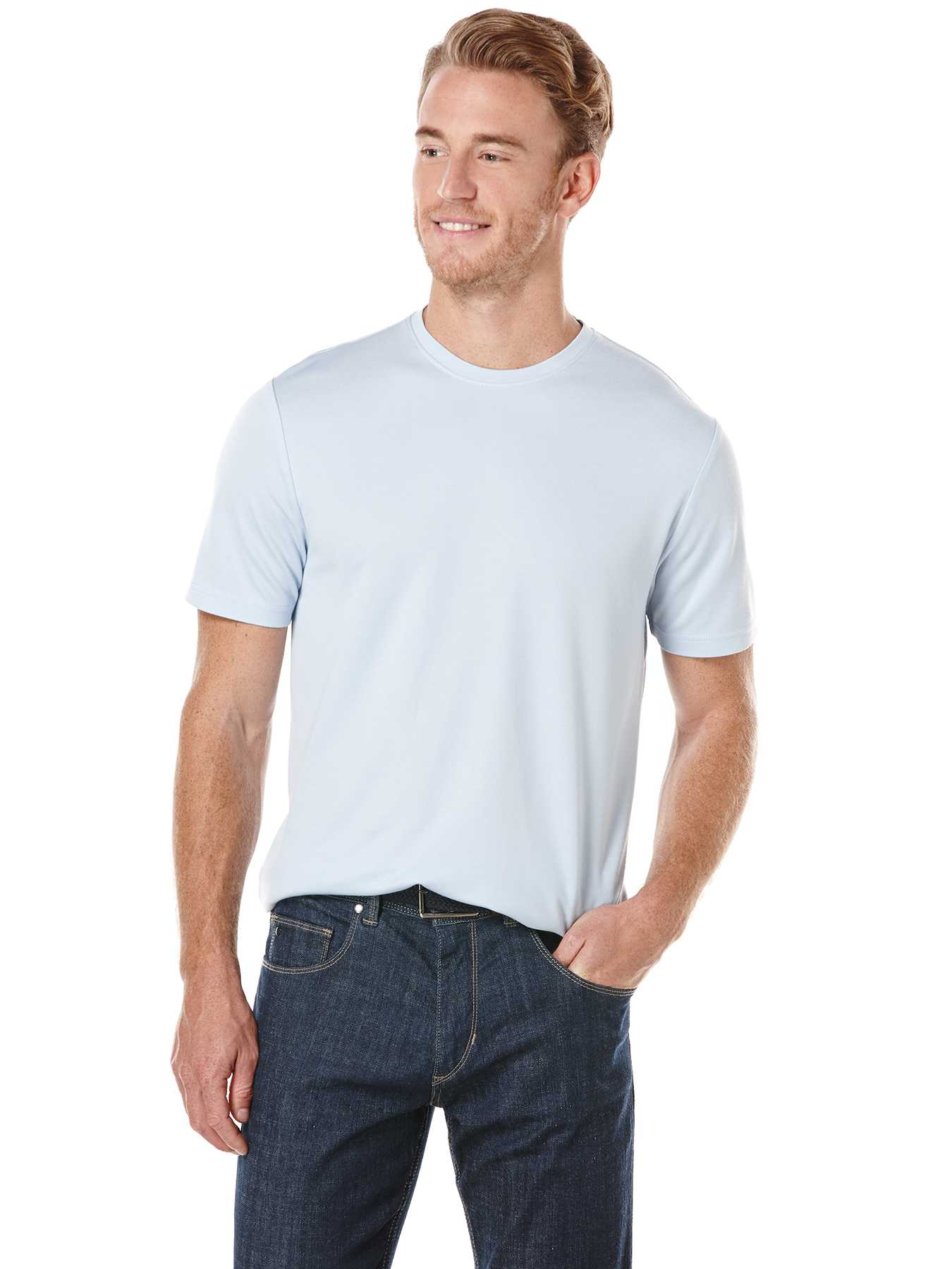 Perry Ellis Luxe Crew Knit Tee