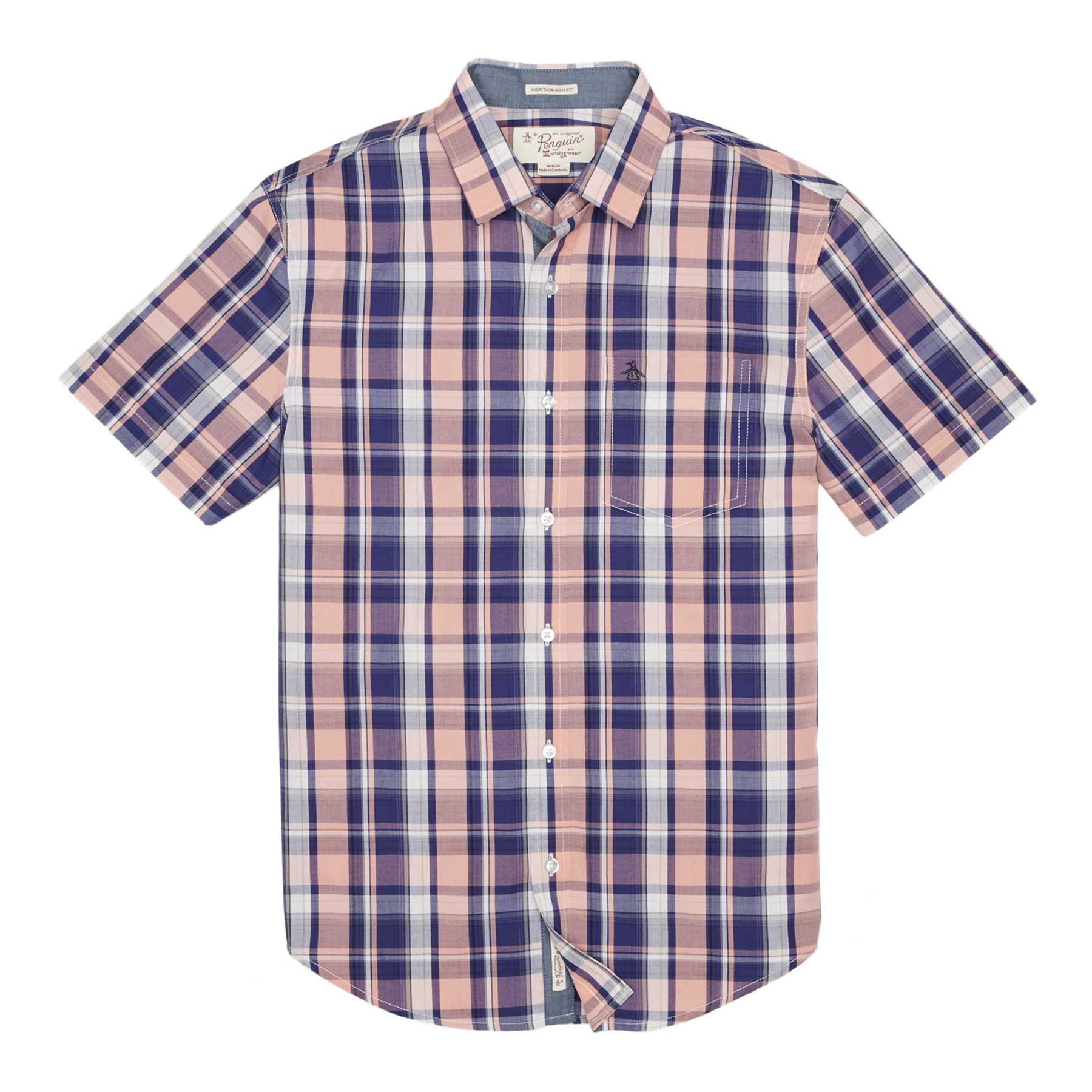 Original Penguin PLAID SLUB SHIRT