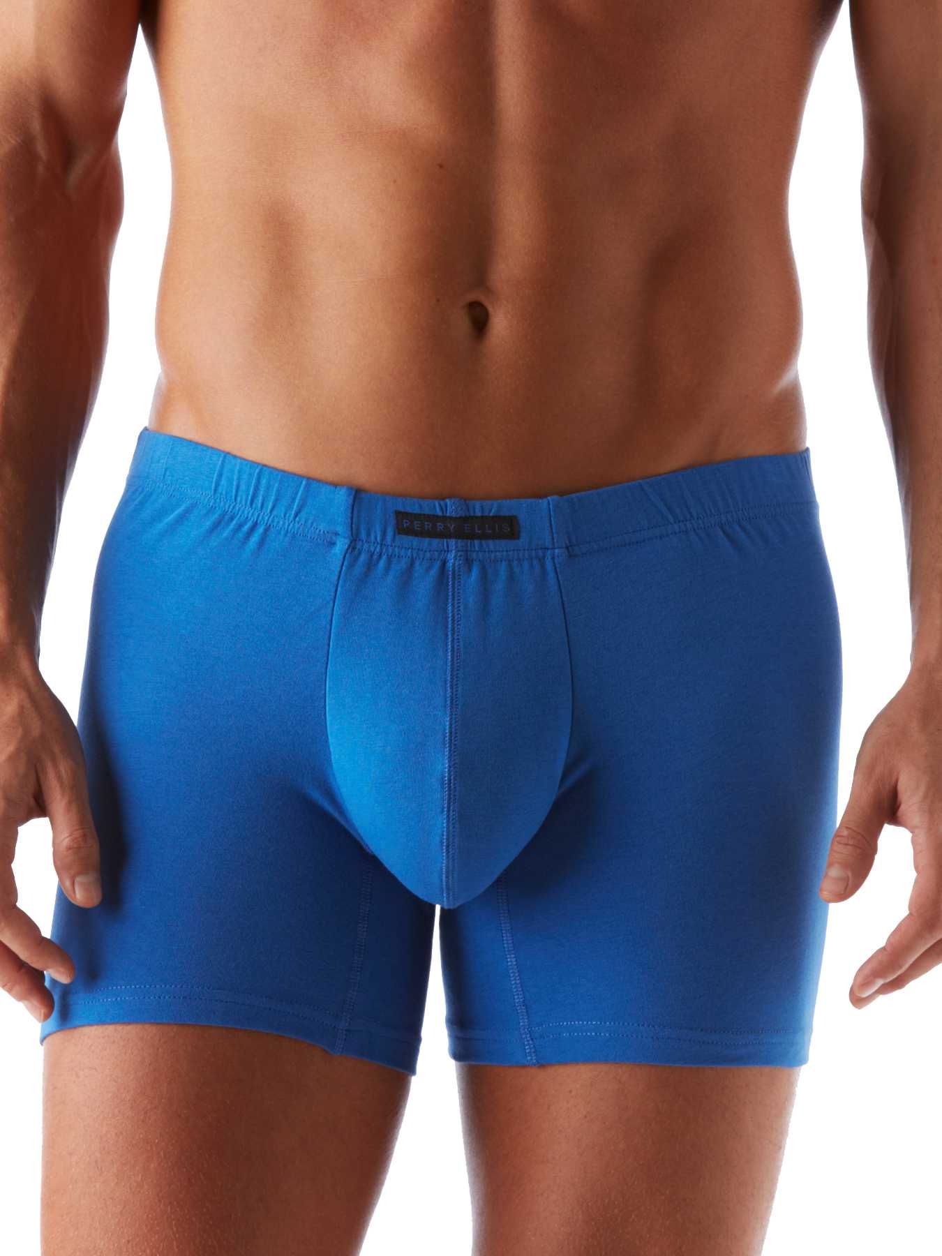 Perry Ellis 3 Pack Cotton Stretch Solid Boxer Brief