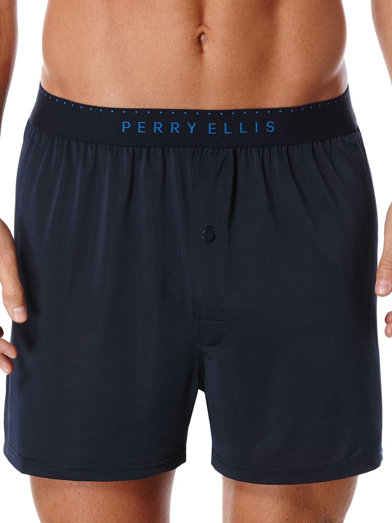 Perry Ellis Solid Luxe Boxer Short