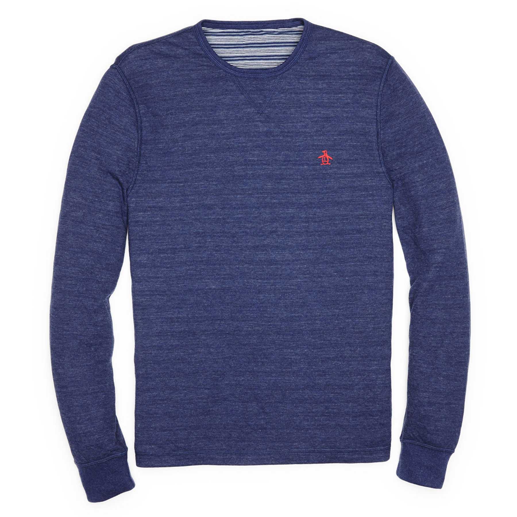 Original Penguin LONG SLEEVE REVERSIBLE TEE